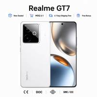 Téléphone mobile Realme GT7 5G d'origine, processeur quadricœur, écran plat de 6,8 pouces, puce haute performance, Android 11, batterie grande capacité, charge rapide
