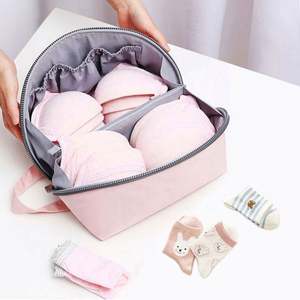 Pochette personnalisée, sacs de beauté de luxe, fermeture éclair, sac de maquillage professionnel en velours pour voyage - Product Image 5