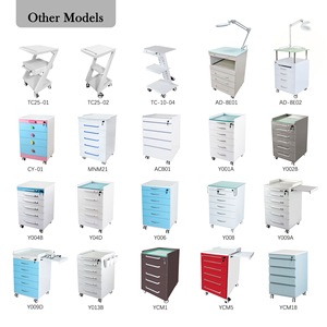 Chariot de <span class=keywords><strong>procédure</strong></span> médicale Cabinet mobile à 4 tiroirs Haut en marbre pour clinique dentaire Hôpital Salon de beauté - Product Image 5