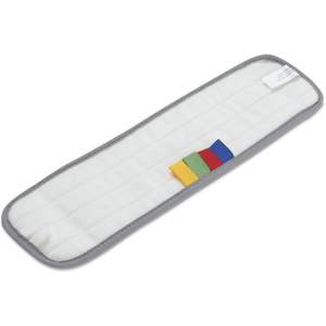 Cabezal de Mopa de Microfibra Boardwalk MFM185BCFDZ Azul 18 x 5 Pulgadas, Microfibra Plana Dividida con Respaldo de Gancho y Bucle, Docena - Product Image 5