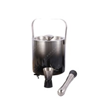 Ensemble de shakers à cocktails en acier inoxydable de 550 ml avec motif neige, couleur dégradée