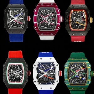 Reloj Mecánico Super RM 67-02 Ultrafino de 7.8mm con Esqueleto de Fibra de Carbono, Tourbillon, para Hombre, Estilo Deportivo y de Fiesta, con Correa de Goma, Analógico, con Alarma - Product Image 4
