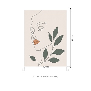 <span class=keywords><strong>ภาพ</strong></span>วาดศิลปะเส้น<span class=keywords><strong>นามธรรม</strong></span>บนผ้าใบพร้อมกรอบภาพพิมพ์ใบไม้พฤกษศาสตร์สมัยใหม่ตกแต่งผนังสำหรับห้องนั่งเล่นห้องนอนตกแต่งบ้าน - Product Image 3