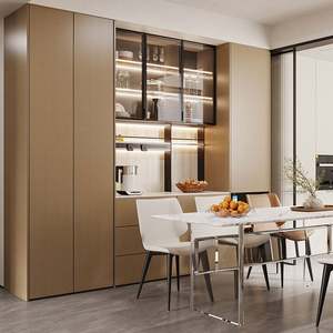 ตู้ข้างอเนกประสงค์ ทนทาน สวยงาม สำหรับห้องครัว ห้องรับประทานอาหาร ห้องนั่งเล่น พร้อมลิ้นชักเก็บของขนาดใหญ่ ดีไซน์ทันสมัย ทำจากไม้ - Product Image 2