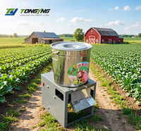 Nueva Picadora de Forraje de Acero Inoxidable de Alta Capacidad 1000kg/h - Trituradora de Granos y Vegetales Accionada por Correa para Aves de Corral y Ganado