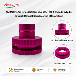 ZimaKyfa Purple 60L Gas Convertor Cylinder Aluminum Alloy Quick Connect Soda Machine DUO/Art/Terra/Crystal 3.0/Gaia OEM - Product Image 5