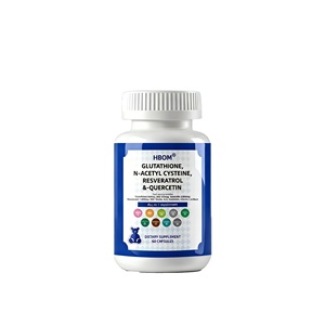 อาหารเสริมต้านอนุมูลอิสระ OEM กลูตาไธโอน <span class=keywords><strong>NAC</strong></span> เรสเวอราทรอล เควอเซติน ออลอินวัน 60 แคปซูล - Product Image 1