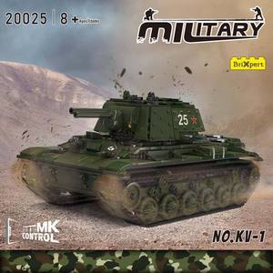 Moule King 20025 924PCS <span class=keywords><strong>Militaire</strong></span> Série KV-1 char Blindé Véhicule Bloc de Construction Modèle Technique Éducatif Jouet Festival Cadeau - Product Image 2