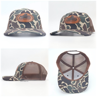 Casquettes de camionneur unisexes en coton à visière plate, snapback, 6 panneaux, patch en cuir, Richardson 112, tendance, cyclisme, plage, décontracté, extérieur