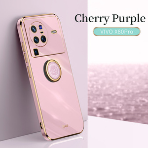 <span class=keywords><strong>2022</strong></span>เคสโทรศัพท์มือถือ TPU แบบ2 in 1สุดหรูเคสโทรศัพท์ชุบโลหะด้วยไฟฟ้าสำหรับ <span class=keywords><strong>Vivo</strong></span> X80 Pro - Product Image 4