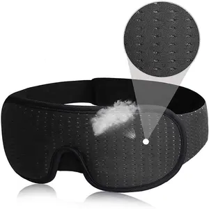 All'ingrosso ciglia traspirante sport Mesh 3d naso nascosto Eyeshade Sleeping Eye Mask maschera da viaggio portatile per dormire