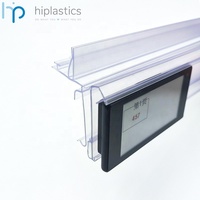 Hiplastics OPHDC-HSBK gondole en plastique bande de données auto prix étiquette moulage porte-billets étagère bord porte-étiquettes pour étagères