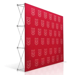 Hot Selling Paint Booth Flex Stoff Hintergrund Stand Ausstellung Pop-up Standing Banner