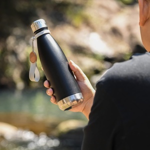 Bouteilles isothermes en acier inoxydable 304 à double paroi de 12 oz avec paille, vente en gros - Product Image 1