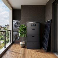 Système de stockage d'énergie solaire pour balcon, IP65, connecté au réseau et hors réseau, 2,5 kWh, 5 kWh, 10 kWh, batterie LiFePo4 empilable