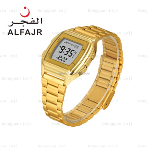 2025 New Al Fajr WP-04 Kép Thời Gian Kỹ Thuật Số Vuông Người Đàn Ông Của Đồng Hồ Chính Xác Thạch Anh Phong Trào Hồi Giáo Qilba Cầu Nguyện Dừng Báo Động Tính Năng - Product Image 4