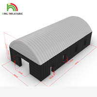 Abri temporaire gonflable grand entrepôt voiture Garage football volley-ball badminton tente gonflable multifonctionnelle maison