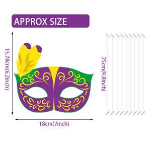 Mascarillas venecianas con purpurina para fiesta de Halloween, novedad de 2023 - Product Image 5