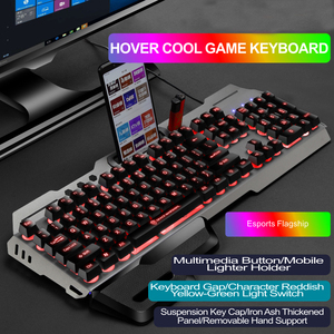 Combo Chuột Và Bàn Phím Rgb Bán Chạy Nhất Roc Tuyệt Vời Với Giá Đỡ Tay Bộ Bàn Phím Và Chuột Chơi Game Bàn Phím Kim Loại - Product Image 5