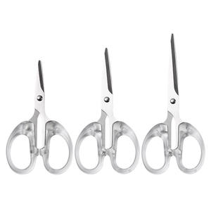 กรรไกรใสสไตล์เรโทร สแตนเลส 15.8 ซม. 19 ซม. สำหรับงานสำนักงาน งานฝีมือ ตัดกระดาษ เครื่องเขียนนักเรียน - Product Image 4