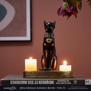 Statue de décoration vintage en résine de chat égyptien exotique, déesse <span class=keywords><strong>Bastet</strong></span>, pour la maison et le bureau, cadeaux - Product Image 4