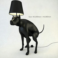 Escultura de Perro Moderna de Fibra de Vidrio a Tamaño Real Personalizada con Luz para Vestíbulo de Hotel y Proyectos de Villas, Fábrica de Estatuas Contemporáneas