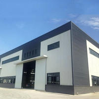 Atelier modulaire en structure acier prêt à être expédié, entrepôt industriel préfabriqué avec conception à assemblage rapide