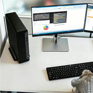 Ordinateur de bureau ProDesk 400 G9 SFF (Small Form Factor) Intel Core i5-14500, 16 Go de RAM DDR4, SSD NVMe 512 Go, PC professionnel pour bureau - Product Image 6