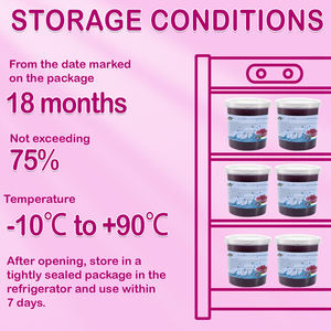 2025 OEM Blueberry Grape Lychee Aromatisierte zuckerfreie Gelee Boba Small Bubble Popping Tee mit Perlen in Box Bag Flasche verpackt - Product Image 3