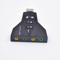 Adaptateur audio USB 2.0 7.1 canaux, double carte son, 2 en 1, carte son externe USB 3D