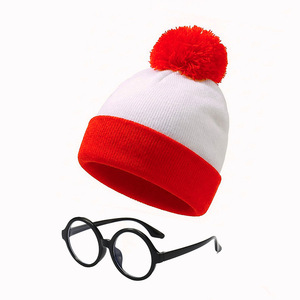 New Christmas Knitted Beanie with Red White Warm Winter Hat for Xmas New Year Holiday Gifts - Product Image 4