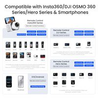 Télécommande Bluetooth AMagisn pour Insta360, Hero, DJI, téléphones mobiles Android et iOS