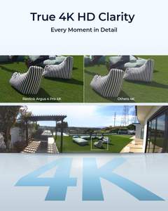 Reolink Home Hub 2X Argus 4 Pro 4K Doble Lente 180 °   Sistema de Cámara de Seguridad Solar para Exteriores con Micrófono Incorporado, Inalámbrico, Local y en la <span class=keywords><strong>Nube</strong></span> - Product Image 3