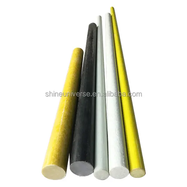SU Glass Fiber Solid Rod 1000mm Pultruded Bar Profile GRP Tent Pole Accessories
