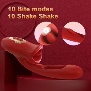 3-em-1 Empurrando Rose Vibrador Dildo G Spot Estimulador Clitoriano Brinquedos Sexuais para Mulheres - Product Image 4