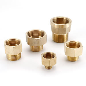 وصلات نحاسية ذكر/أنثى 1/8 بوصة 1/4 بوصة <span class=keywords><strong>3</strong></span>/8 بوصة 1/2 بوصة BSP M10x1، موصلات أنابيب نحاسية، محول نحاسي، تركيبات ملولبة - Product Image 4