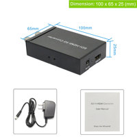 Convertidor de Audio de Entrada SDI 3G a Salida HDMI de Fábrica OEM, Convertidor de SDI a HDMI de 1080P HD para HDTV