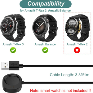 Cable de Carga de Repuesto, Cable Magnético USB para Amazfit Helio Strap/Active 3/Active Max/<span class=keywords><strong>T</strong></span>-<span class=keywords><strong>Rex</strong></span> 3 <span class=keywords><strong>Pro</strong></span>/<span class=keywords><strong>T</strong></span>-<span class=keywords><strong>Rex</strong></span> Ultra <span class=keywords><strong>2</strong></span> - Product Image 4