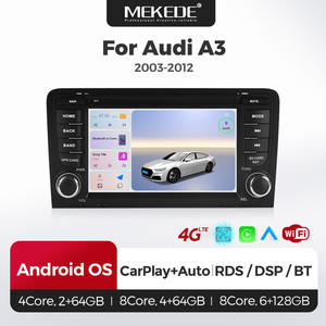 MEKEDE Pantalla de <span class=keywords><strong>Audio</strong></span> para Auto, Pantalla para Coche, Carplay, Multimedia, DVD, Navegación para Audi A3 2003-2012 - Product Image 1