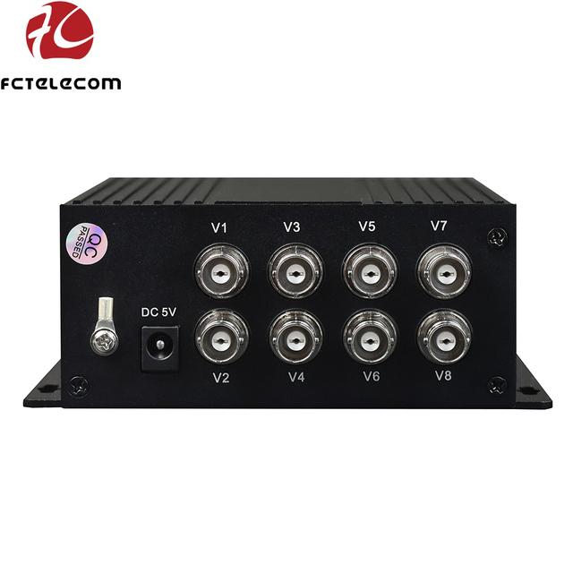 8 channel HD Video to Fiber Converter 720p/1080p coaxial HD CVI TVI AHD video fiber mulitiplexer with RS485