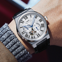 Montre automatique mécanique de luxe pour hommes cadran 42mm fonction lumineuse verre de haute qualité cuir 20mm conception de plongée à la mode