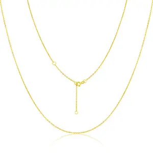 Оптовая Продажа 925 Серебряная цепочка, сделай сам, ювелирное изделие Ожерелье 45 см цвета: золотистый, серебристый розовое золото цепи для подвесного светильника