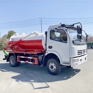Camion d'aspiration des eaux usées DFAC 6000L 4X2, camion-citerne à vide pour l'aspiration des eaux septiques et des excréments, à vendre - Product Image 4