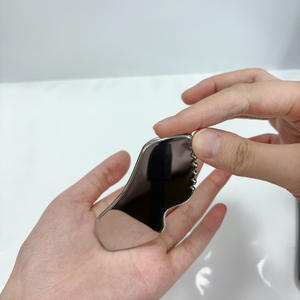 Outils faciaux Guasha pour le visage métal Gua Sha serrer le <span class=keywords><strong>Massage</strong></span> de la peau Guasha outil de beauté pour les yeux du corps masseur de cou avec pochette de voyage - Product Image 5