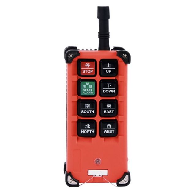 Hot Sale 6 Button 12v Speed Custom Industrial Wireless Remote Control for Industrial Crane Equipment Single Speed Remote Control