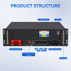 แบตเตอรี่สำรองพลังงานแบบไฮบริดสำหรับติดตั้งบนแร็ค 5~15 กิโลวัตต์ชั่วโมง 24V/51.2V/48V 200Ah-600Ah รองรับการสื่อสารแบบ CAN - Product Image 4