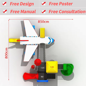 Toboggan en plastique d'équipement de terrain de jeu extérieur pour enfants en acier inoxydable de qualité marine IPEMA pour enfants dans un terrain de jeu public - Product Image 3