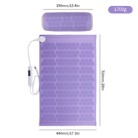 Tapis de massage électrique en silicone, matelas de massage réglable avec coussin de massage Shiatsu pour le cou, les épaules et le dos