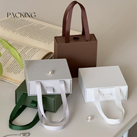 Boîtes en papier personnalisées avec logo, style porte-documents, pour emballage de bijoux, boîtes de rangement pour colliers, bagues et boucles d'oreilles, boîtes cadeaux