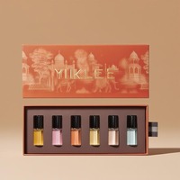 Caja de regalo de papel personalizada para paquete de 5 Perfumes-Estuche de viaje de muestra de 1,5/2/3/5/10ml Cajas con tapa Premium